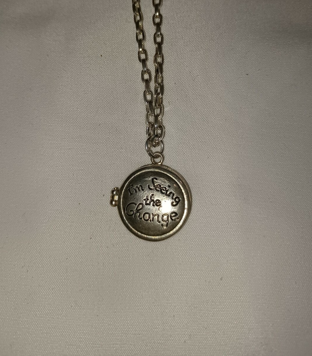 I’m Seeing the Change Before After Picture Locket Necklace