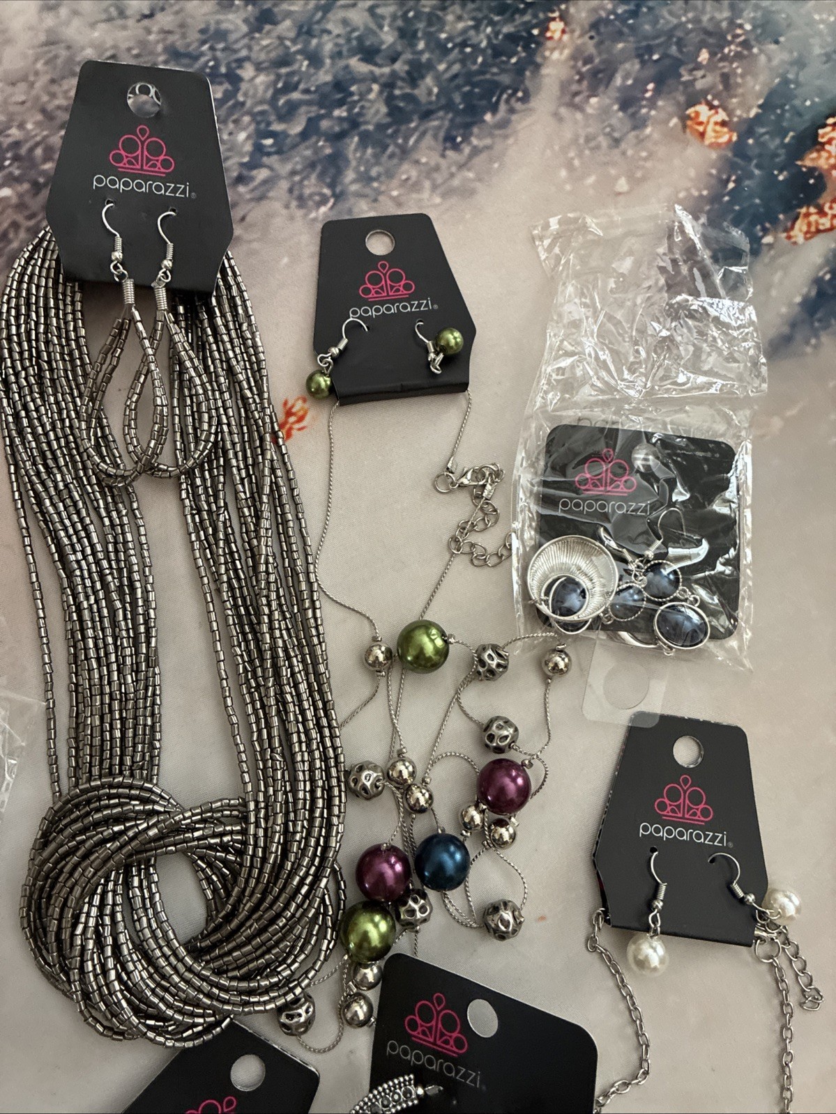 Paparazzi Lot of Jewelry. Various Lengths and Styles. Stones Glass Beads NWT