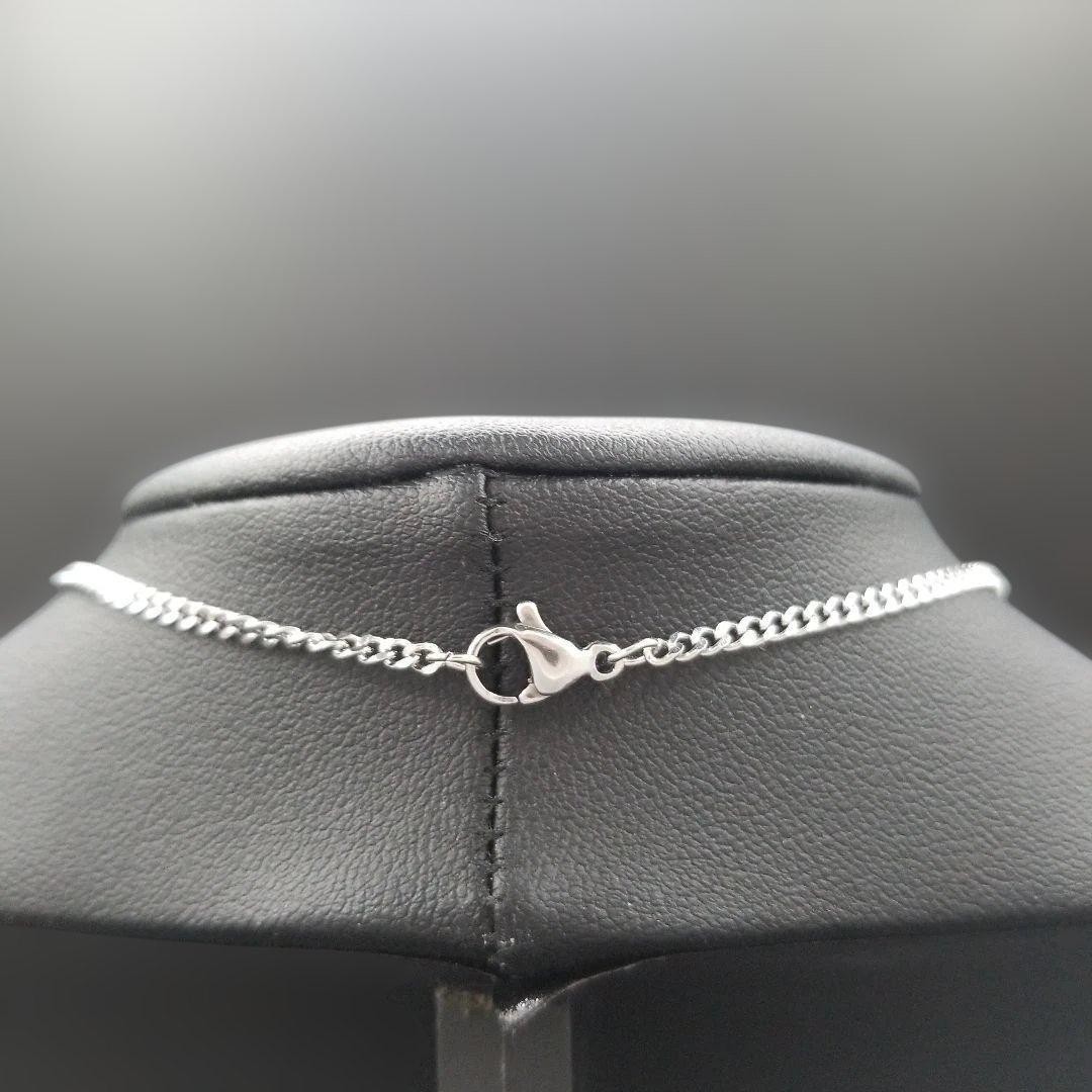 Excellent GUCCI Bar Plate Silver 925 Women Necklace _825