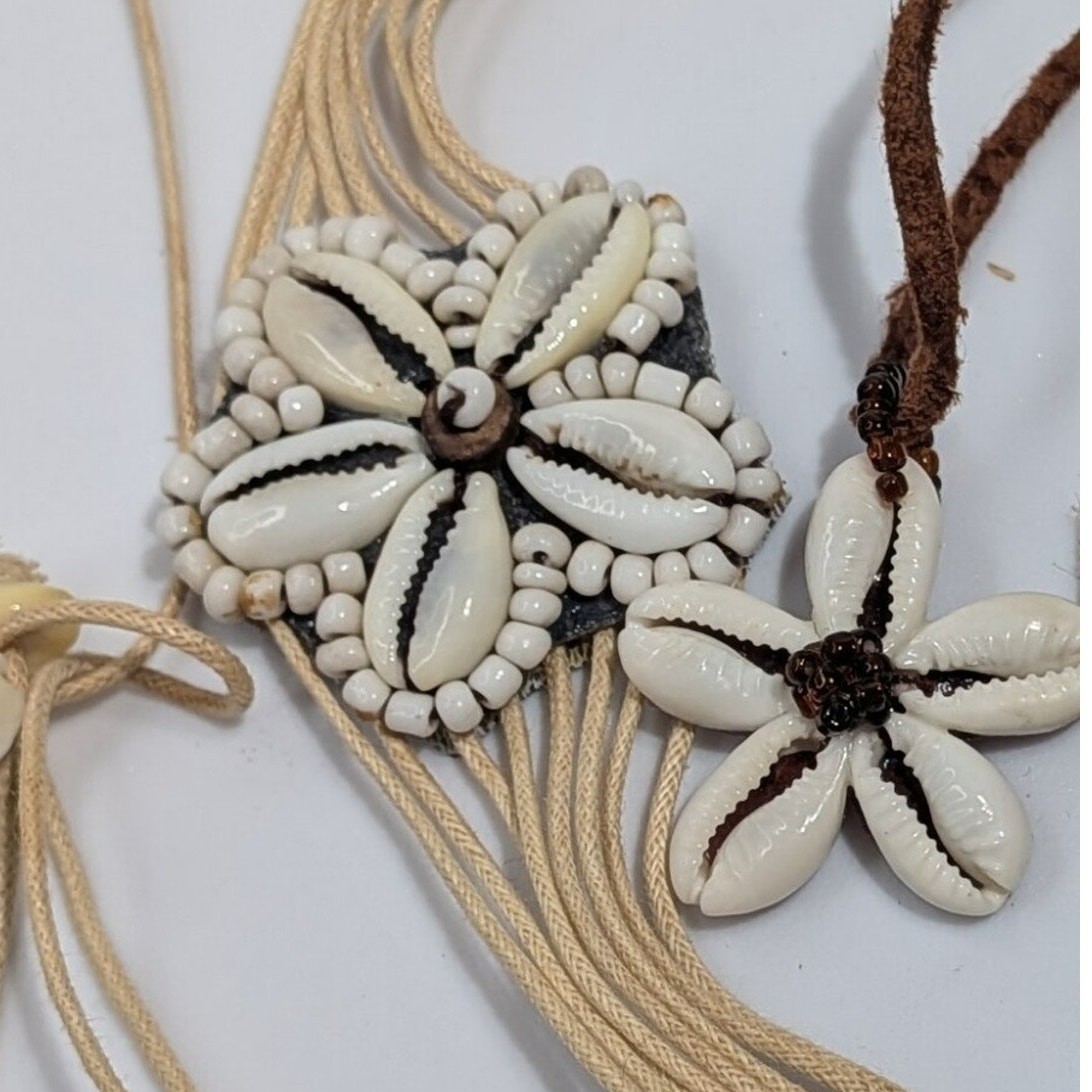 Necklaces Lot Boho Abalone Beach Cowrie Conch Shells Flower Layered Statement 7