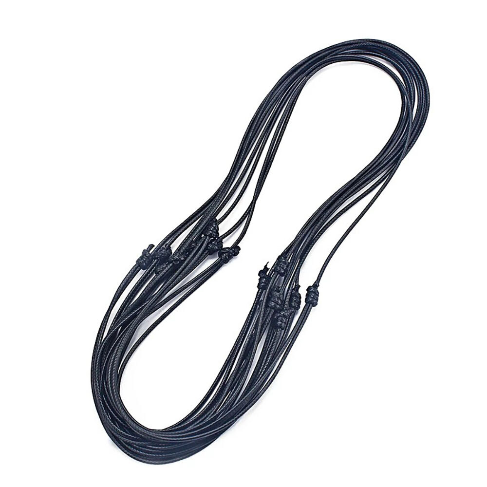 20PCS Black Korea Waxed Cord Necklace Jewelry Findings 16-32 inch Adjustable ##