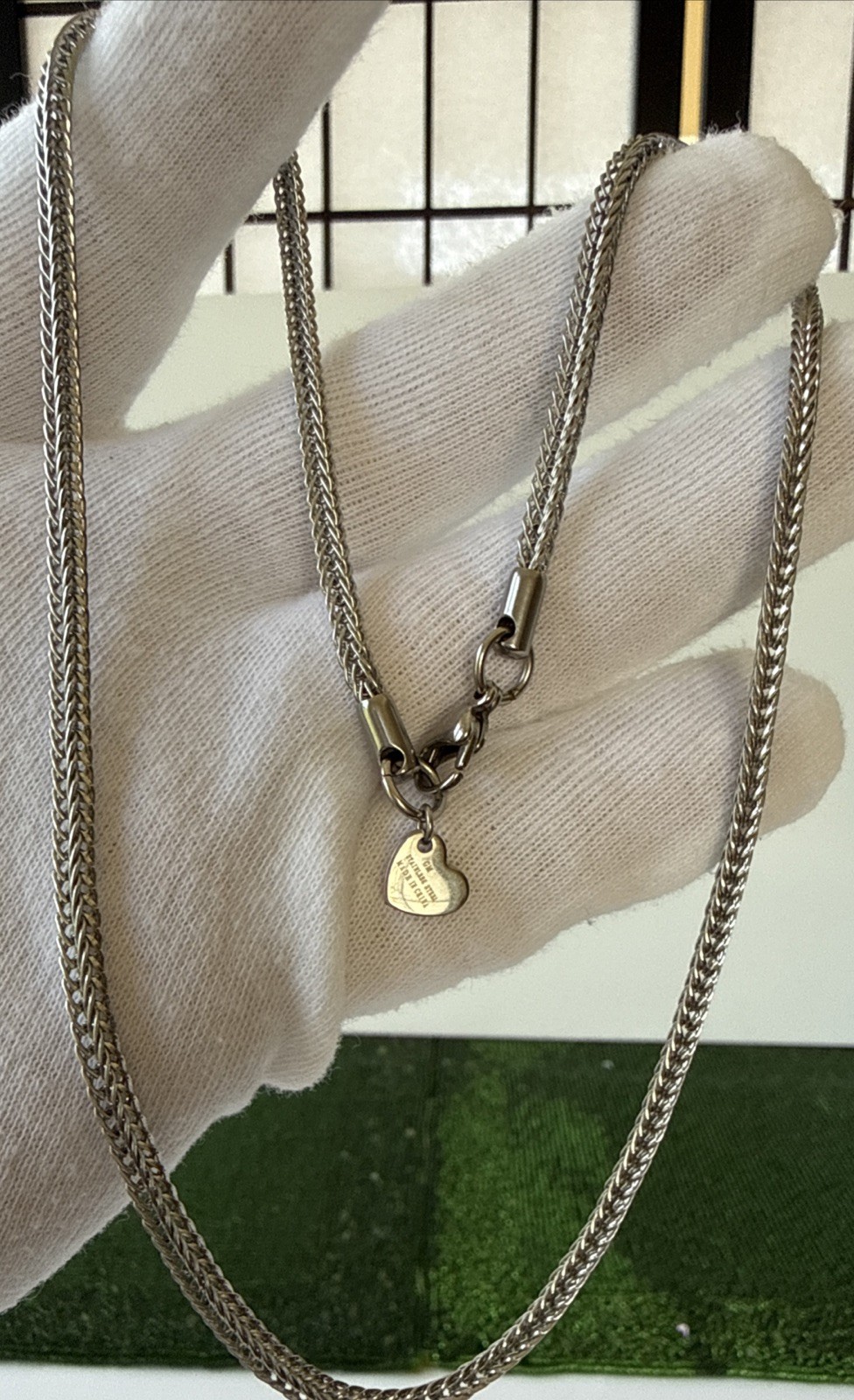 Sign GM Steinless Still Silver Tone Chain-20”New Without Tag