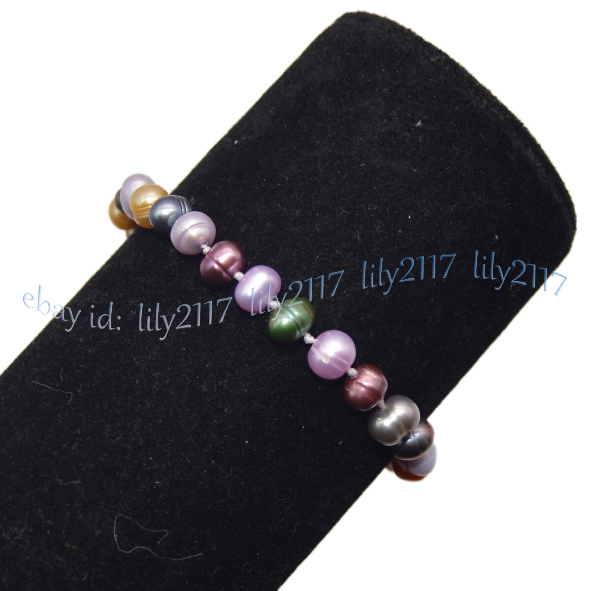 Natural 6-7mm Multicolor Freshwater Pearl Necklace Bracelet Earrings Jewelry Set