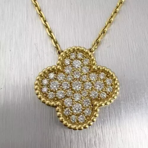 14K Yellow Gold Plated 2 Ct Round Cut Simulated Diamond Women’s Pendant