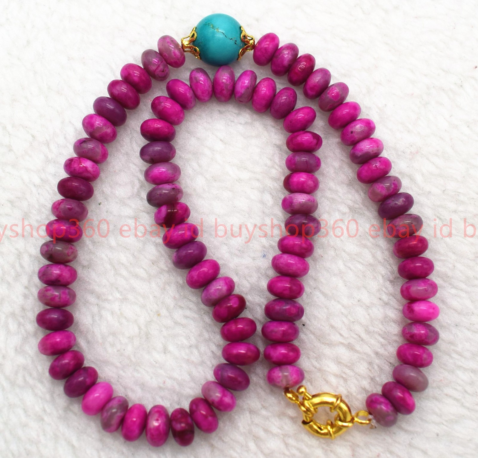 Fashion 5x8mm Rose Red Crazy Lace Agate Rondelle Beads Gemstone Necklace 18-26in