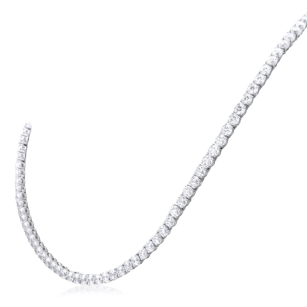 Swarovski Matrix Tennis Necklace S New Rhodium Shiny White SW5681796