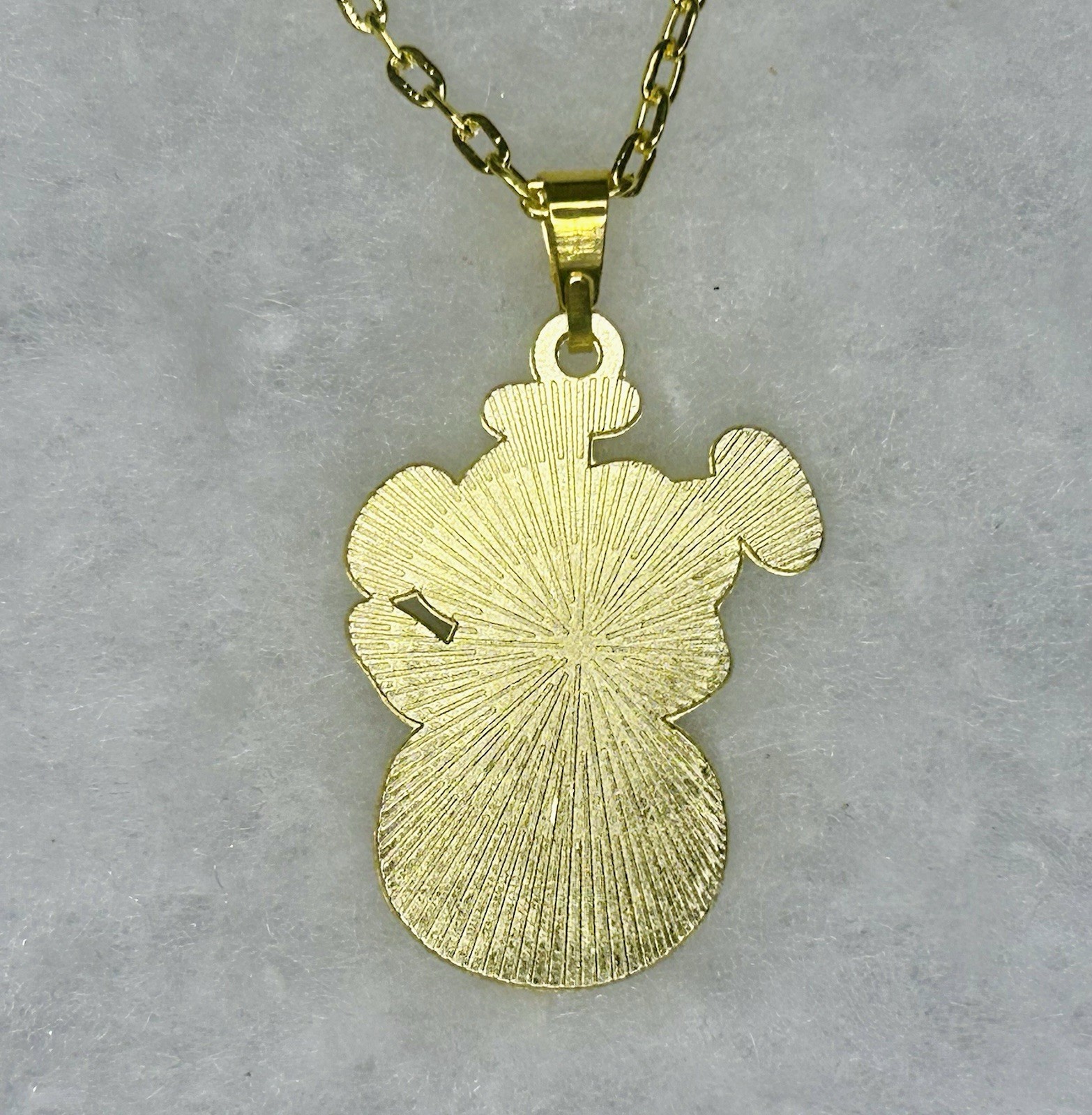 Vintage Enamel Floral Vase Pendant Necklace (c. 1978–1983)