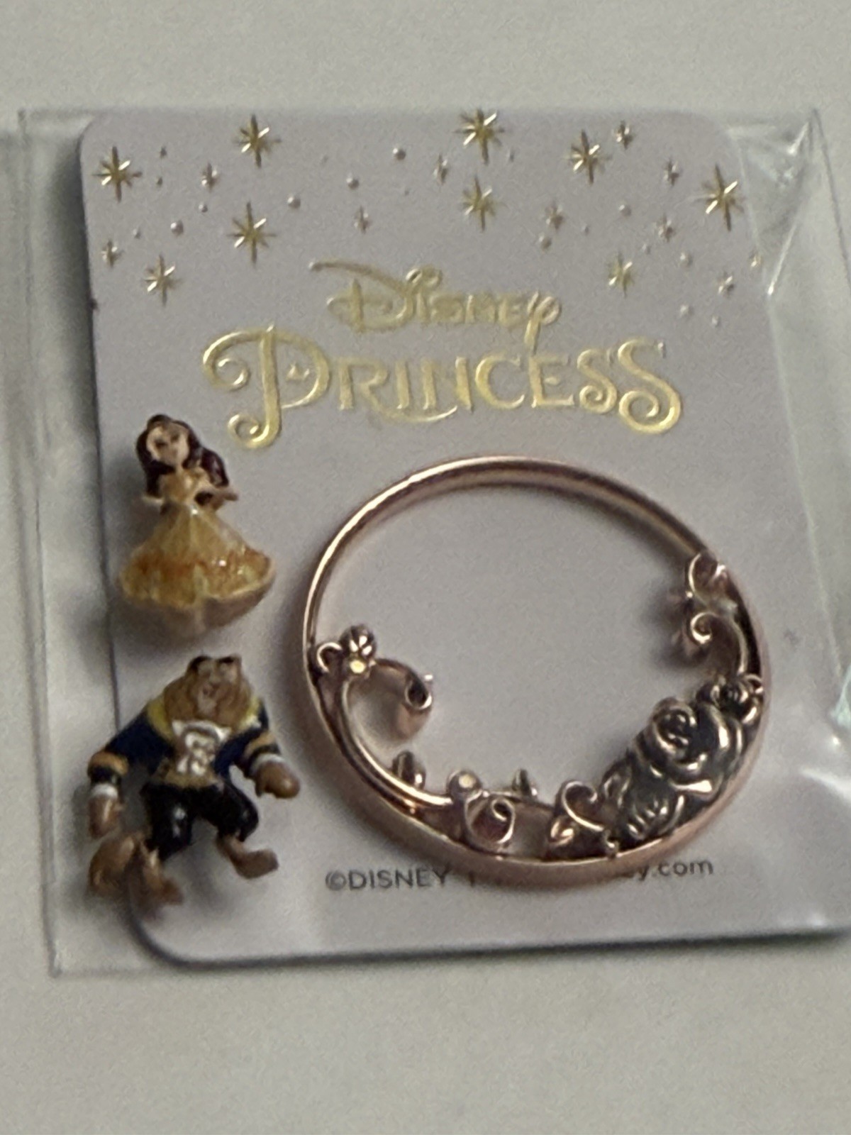 Origami Owl Disney Beauty And The Beast Large Locket Window Shelf With 2 Charms