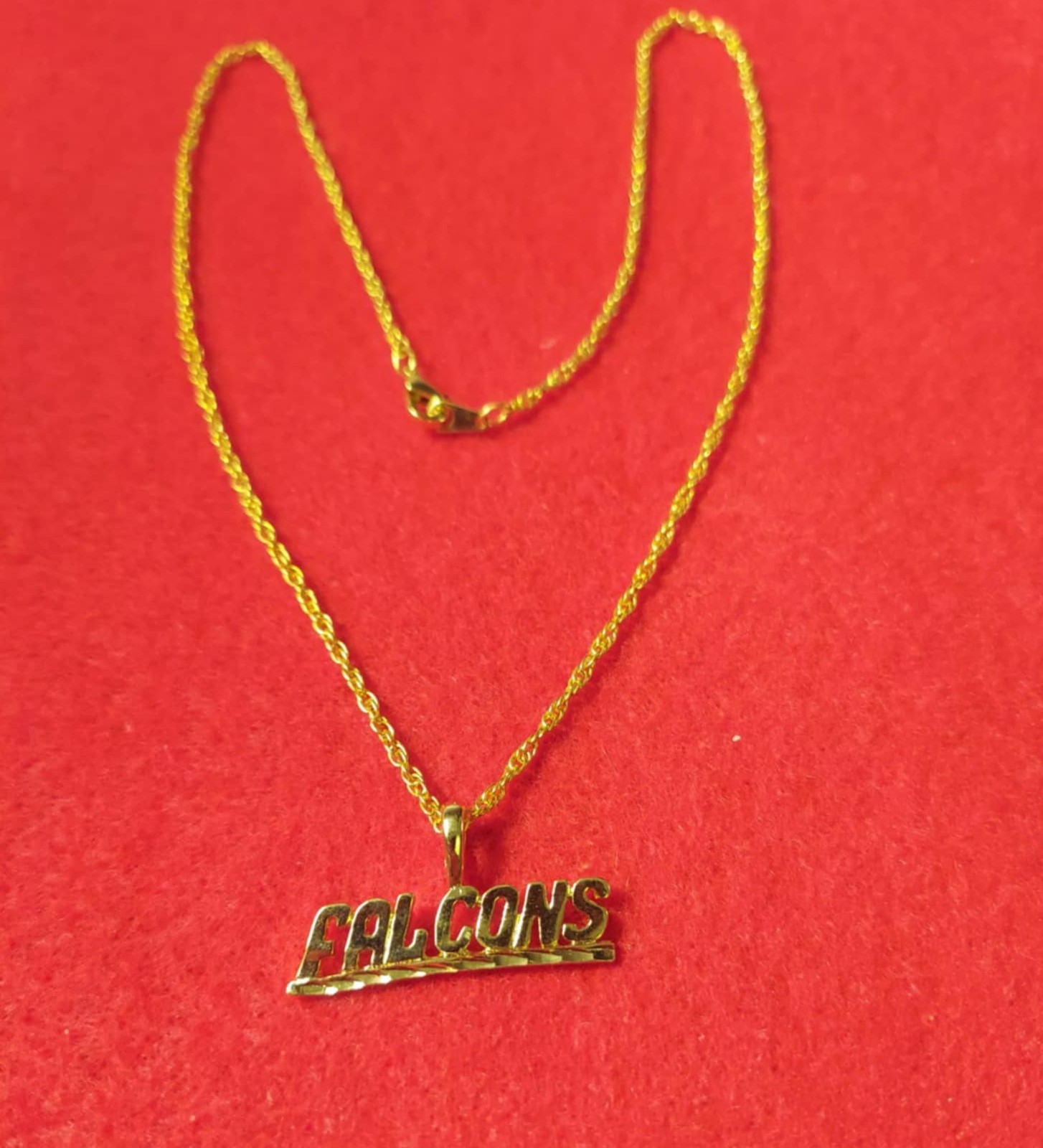 ATLANTA FALCONS SPORTS TEAM 14KT GOLD PLATED CHARM