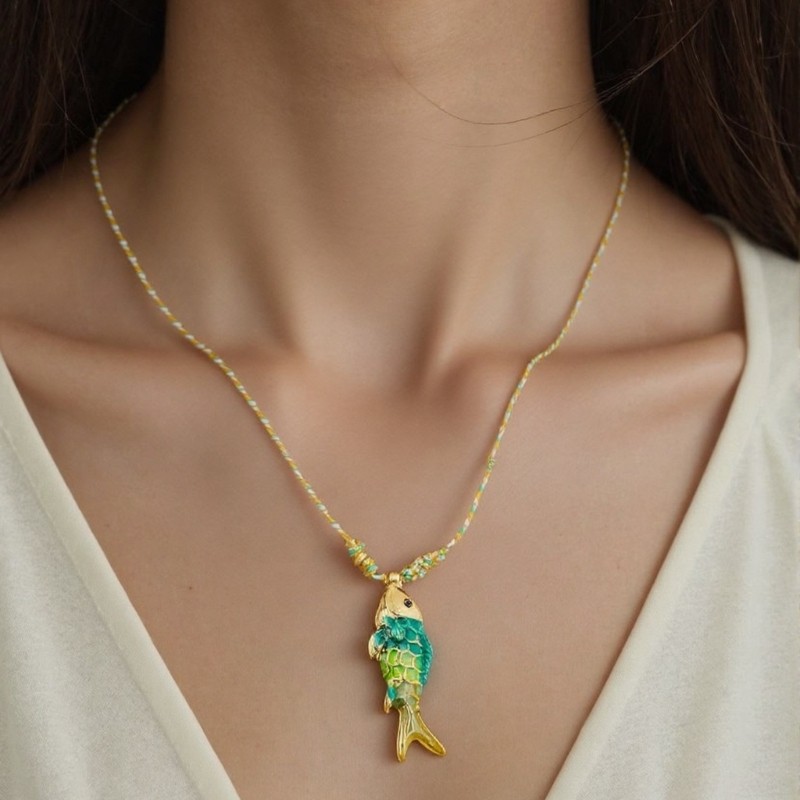 Versatile Marine Life Inspired Necklace Stainless Steel Chain