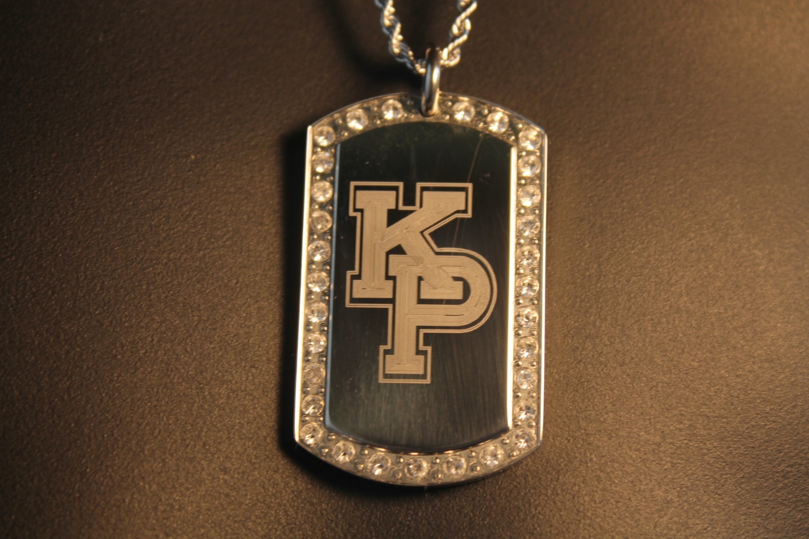 USMMA US MERCHANT MARINE ACADEMY BLING STAINLESS STEEL DOG TAG KP KINGS POINT