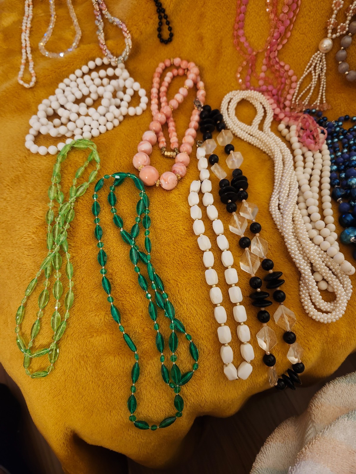 Beaded Necklaces ~ Various Lengths, Colors, And Types ~ Lot Of 19