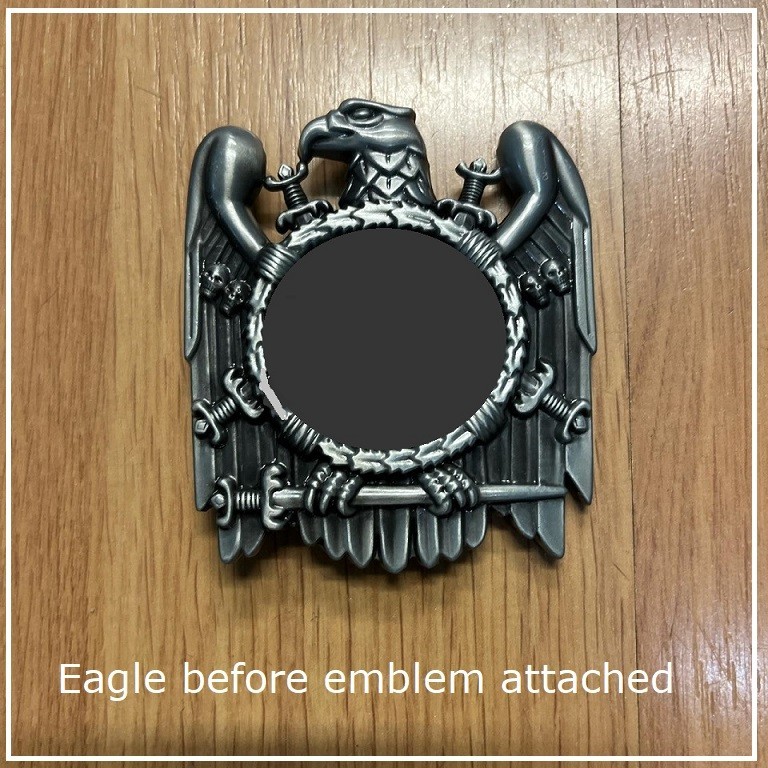 BATTLE EAGLE Necklace – Holy Roman Maltese Cross – 24″ Stainless Chain
