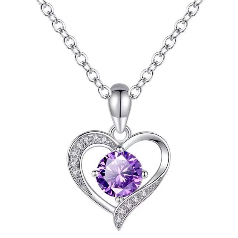 Heart Necklace for Women Wife Girlfriend Anniversary Valentine Birthday Gift