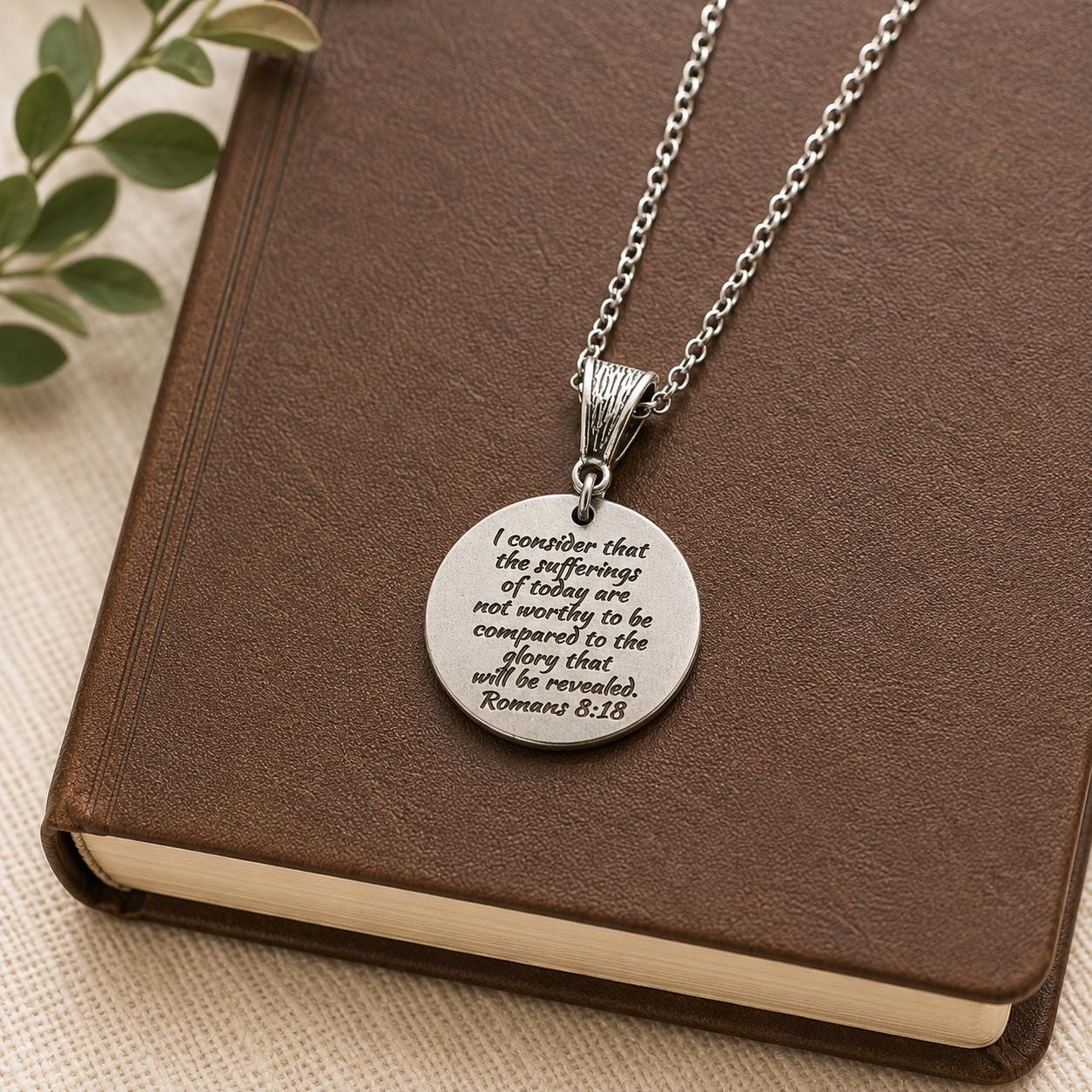 Glory To Be Revealed Romans 8 18 Necklace