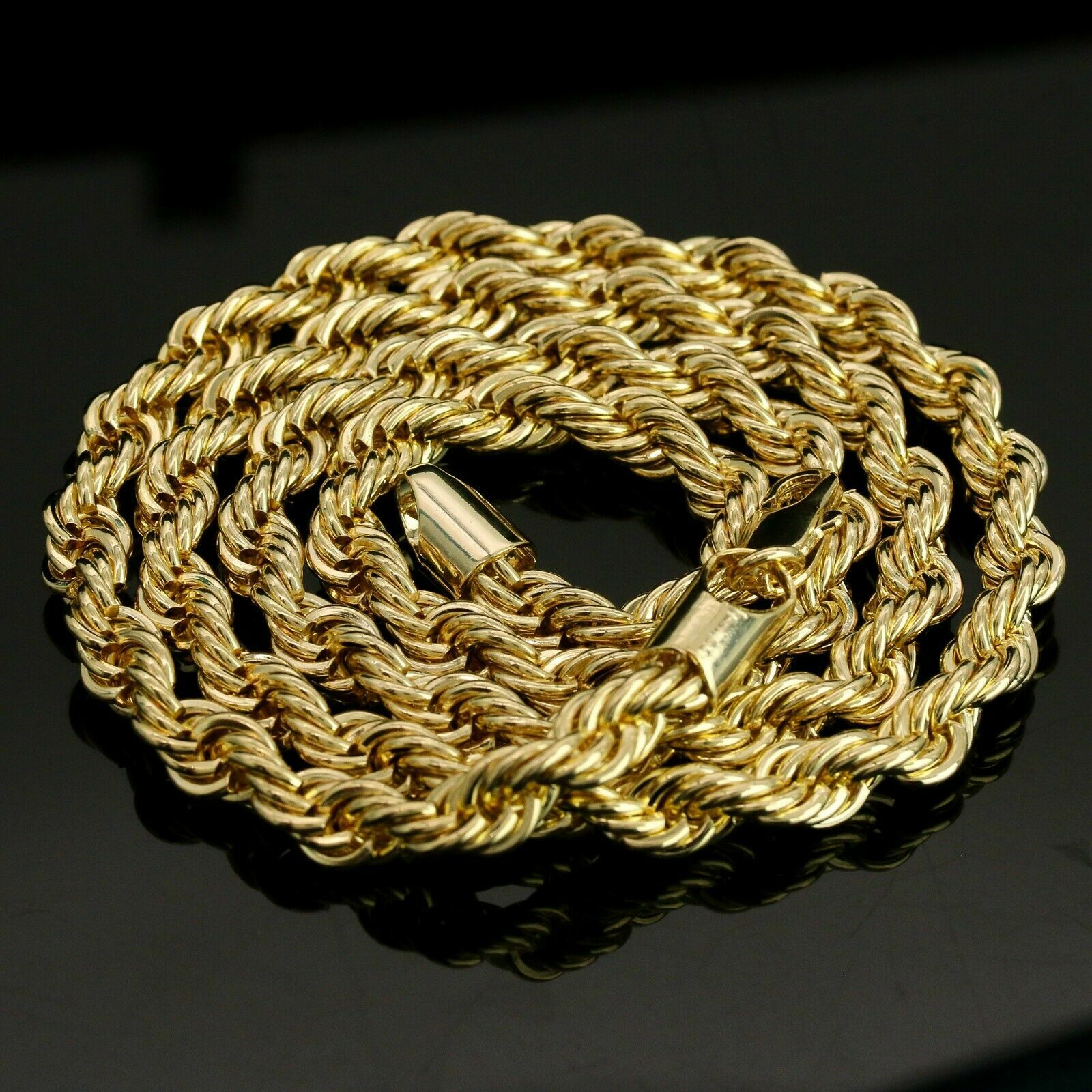 Centenario 50 Pesos Pendant Iced Cubic-Zirconia Rope Chain 14k Gold Plated