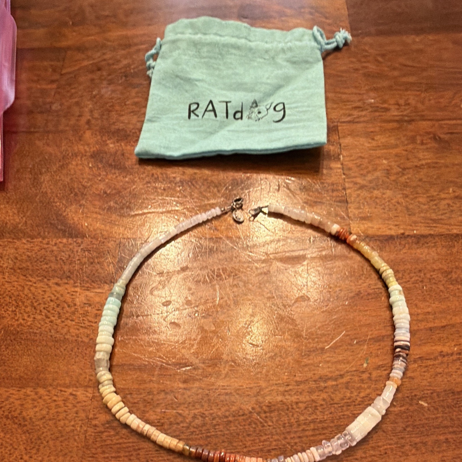 RATA99 Multicolor Beaded Necklace Ball/Bead Chain, Lobster Clasp Closure