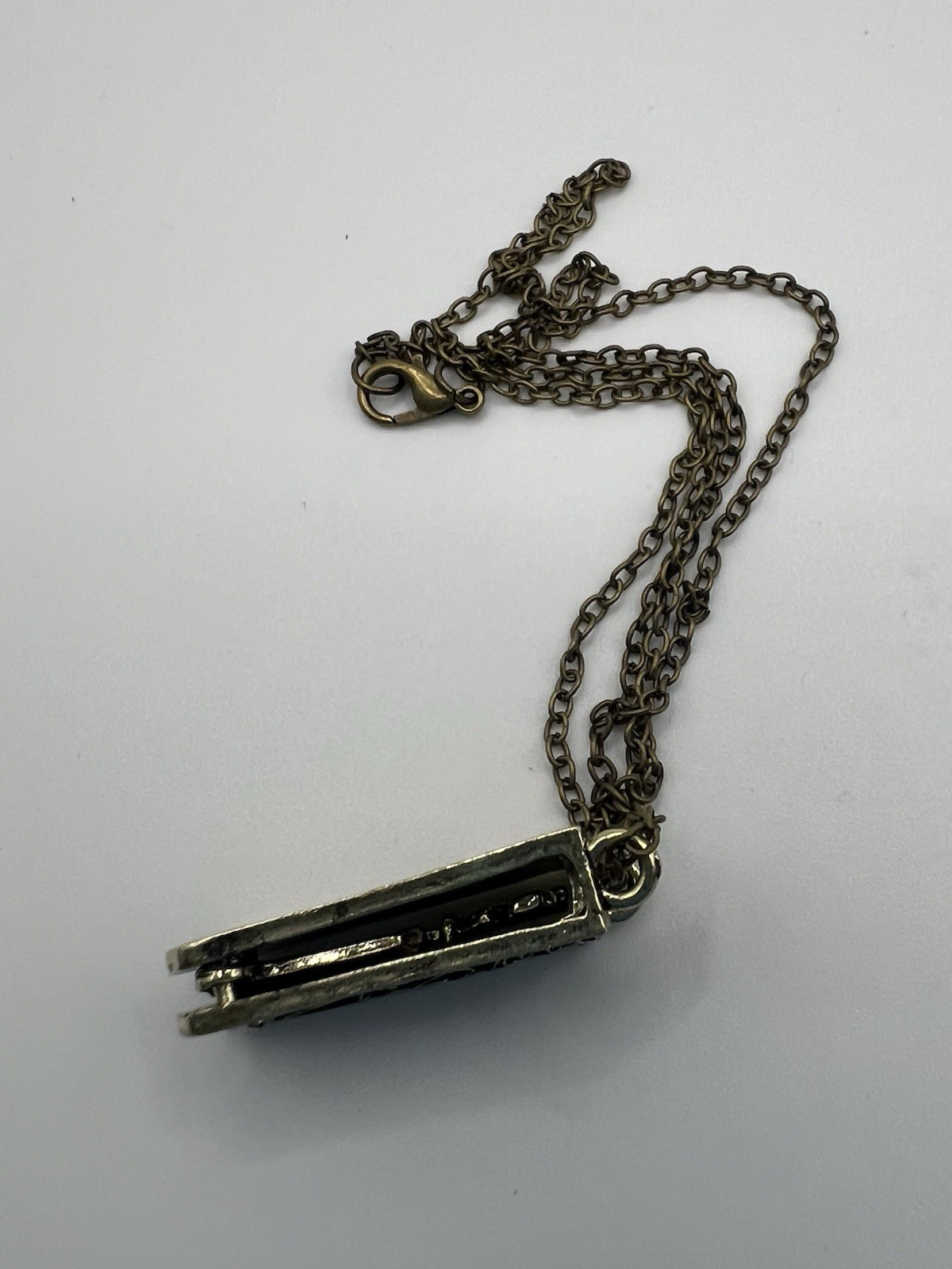Vintage Lolita Unisex adult Key Charm Necklace Bronze Silver Colored Chain