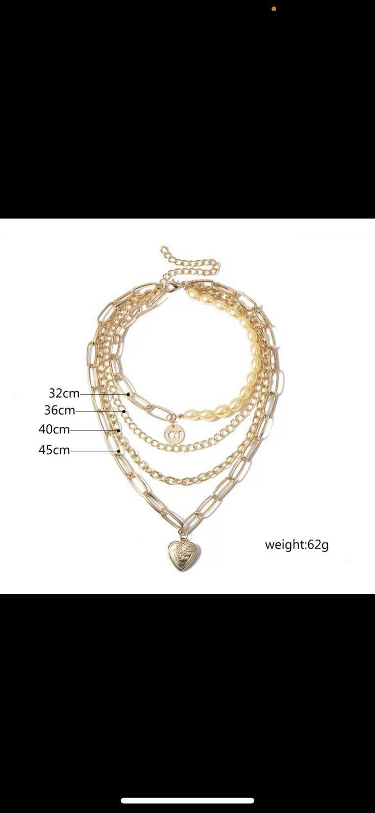 4 PCS European American Foreign Trade New Necklaces Creative Fashion