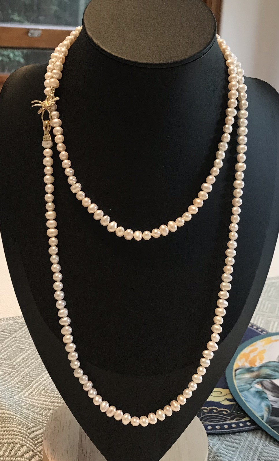 ✨ 6–7mm Freshwater Pearl Necklace & Stud Earrings Set ✨（P0141)