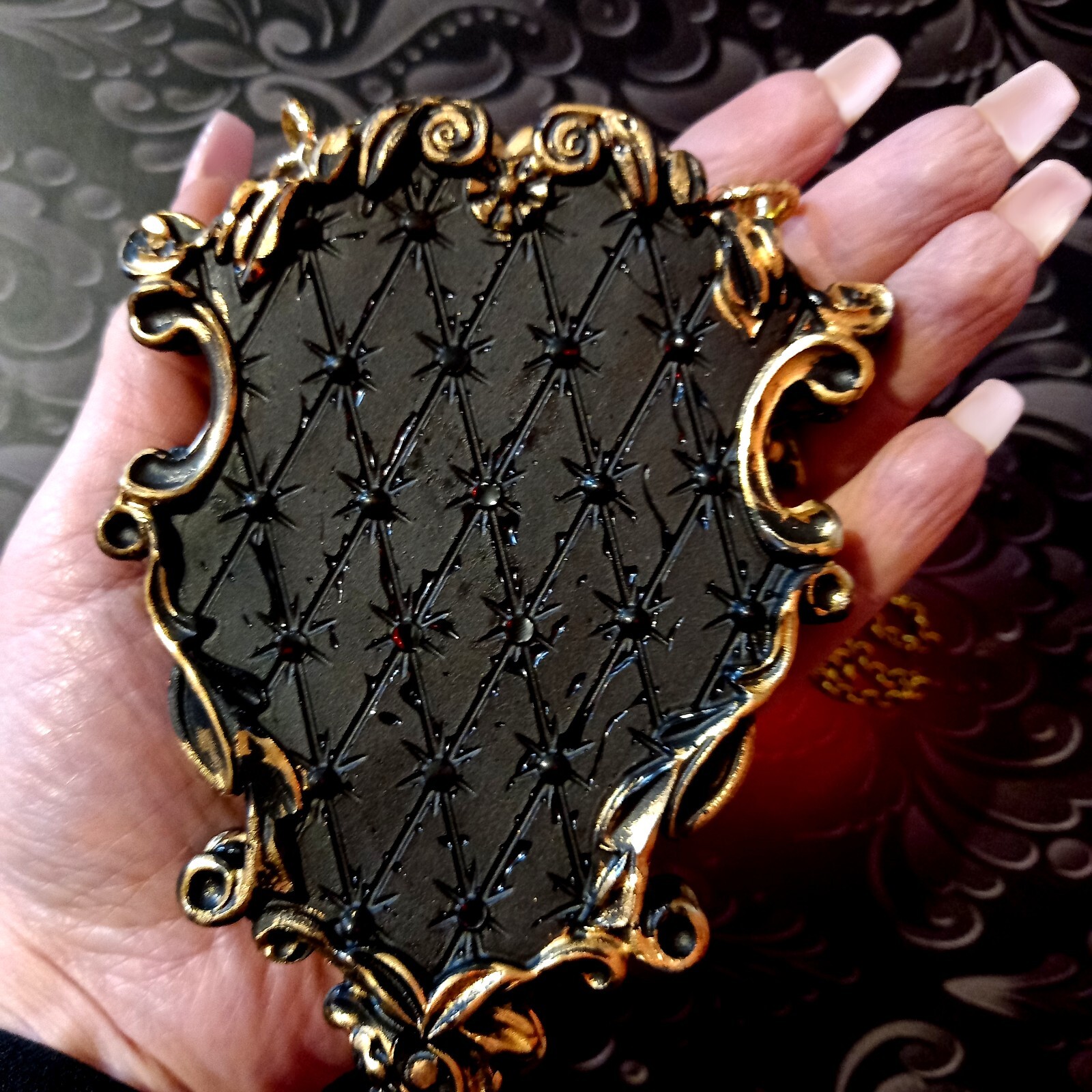 necklace woman pendant art deco nouveau talisman luck luxury jewelry blue spider