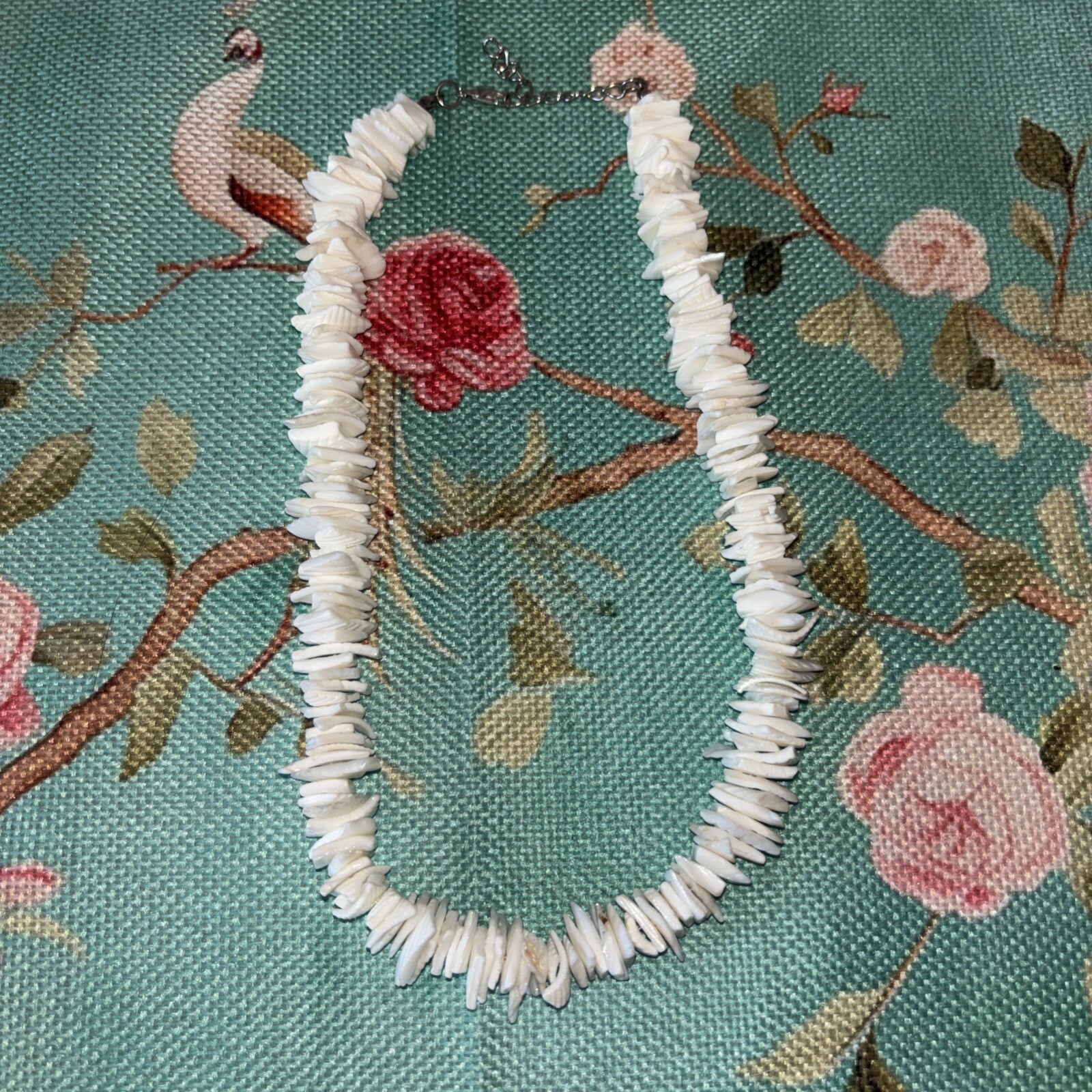 White Puka Shell Necklace Choker Unisex Women Men Hawaiian Surfer Beach 14” Long