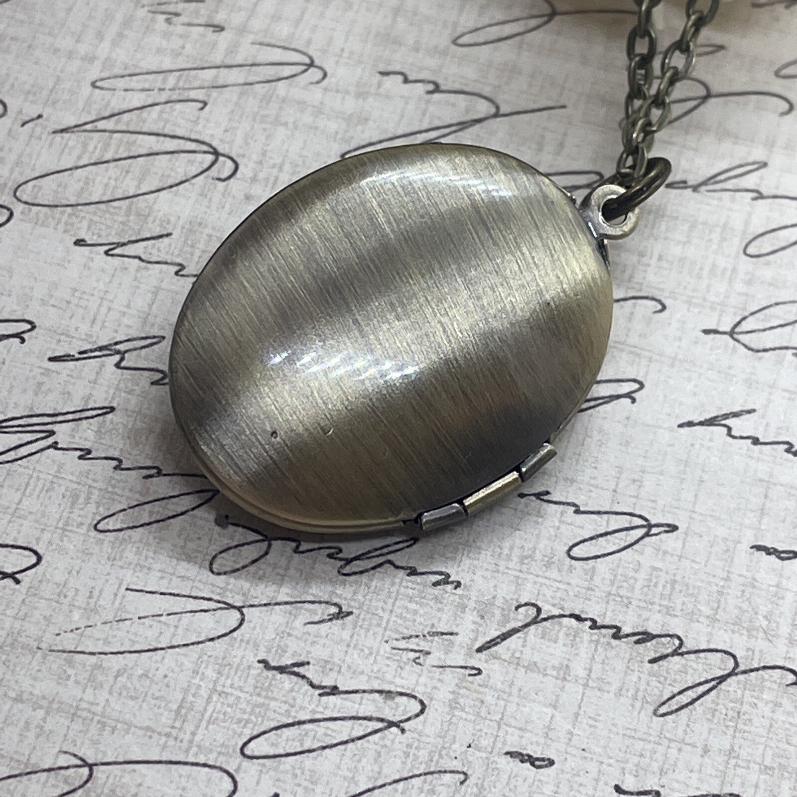 BUNNY RABBIT Locket Necklace JEWELRY Pendant PHOTO bronze Picture Birthday Gift