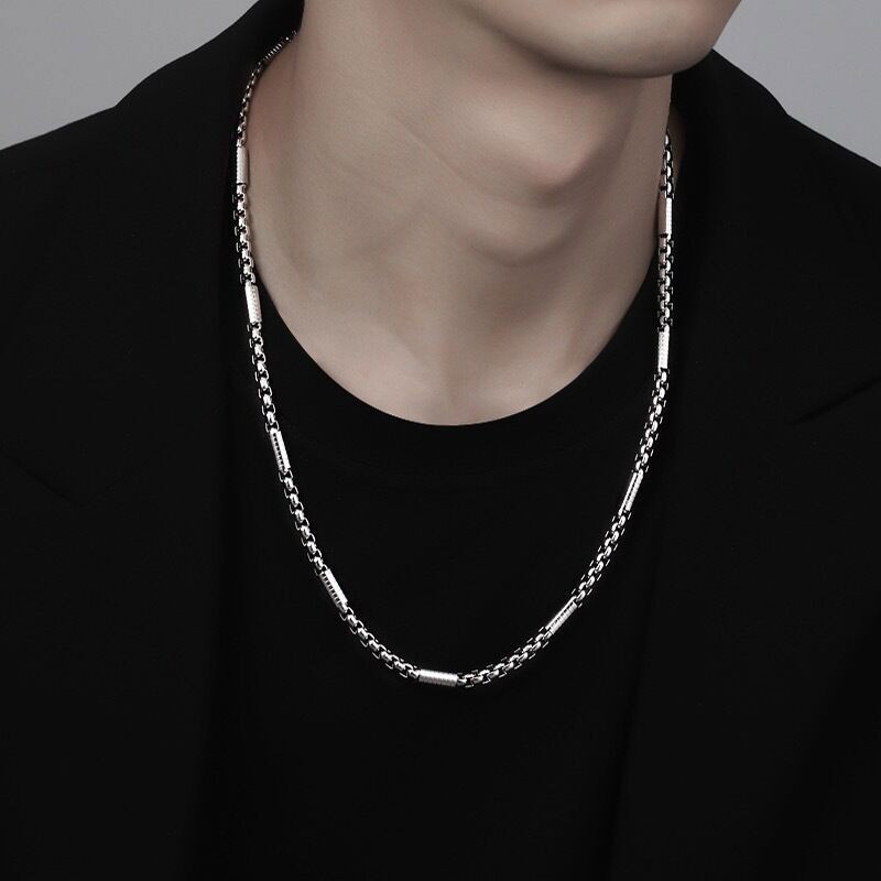 1.5/2/2.5/3mm Unisex Man Stainless Steel Barrel Square rolo Box Chain Necklace