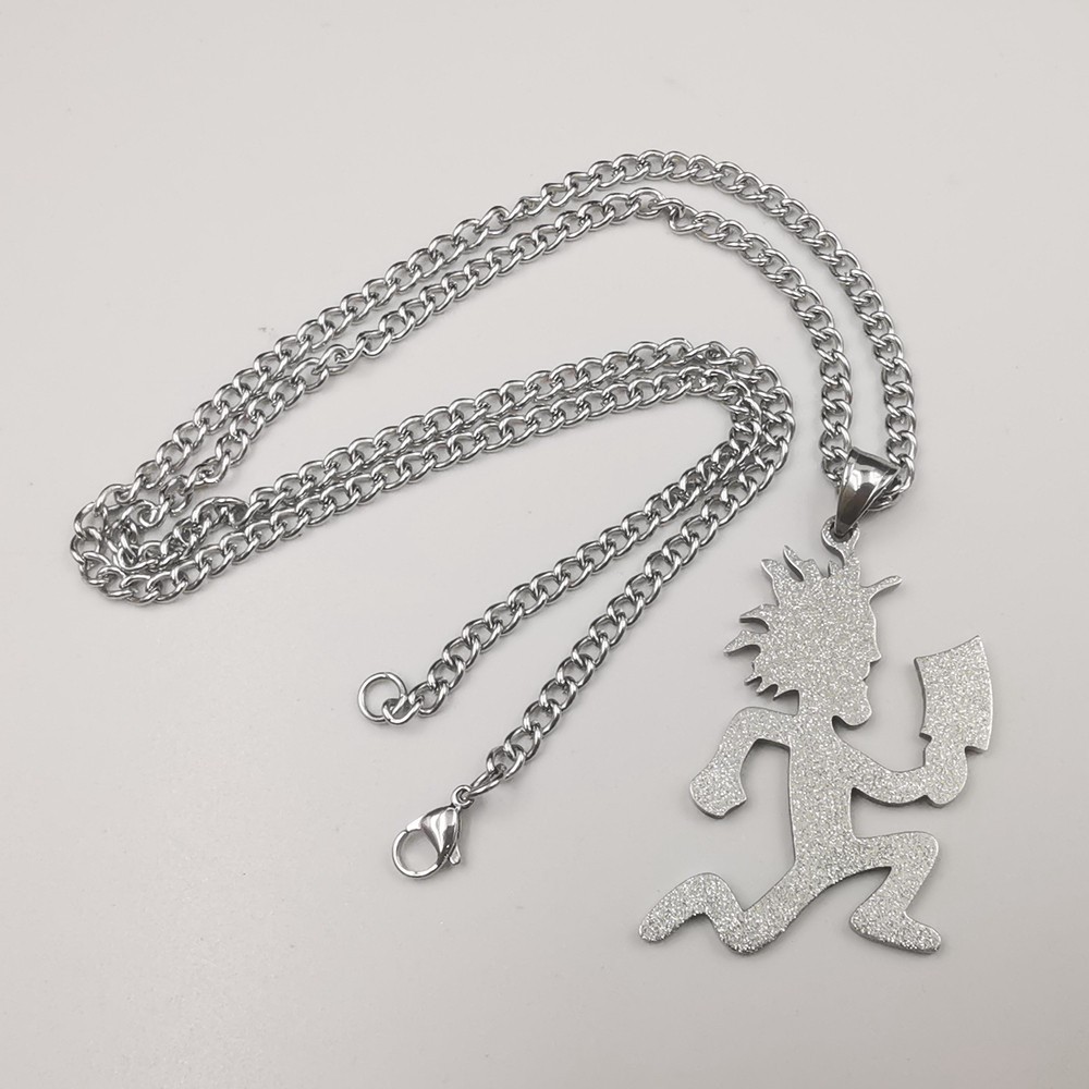 Mens S.steel Large Sandy Embossing Jugallo Hatchetman Necklace Pendant Charm 30′