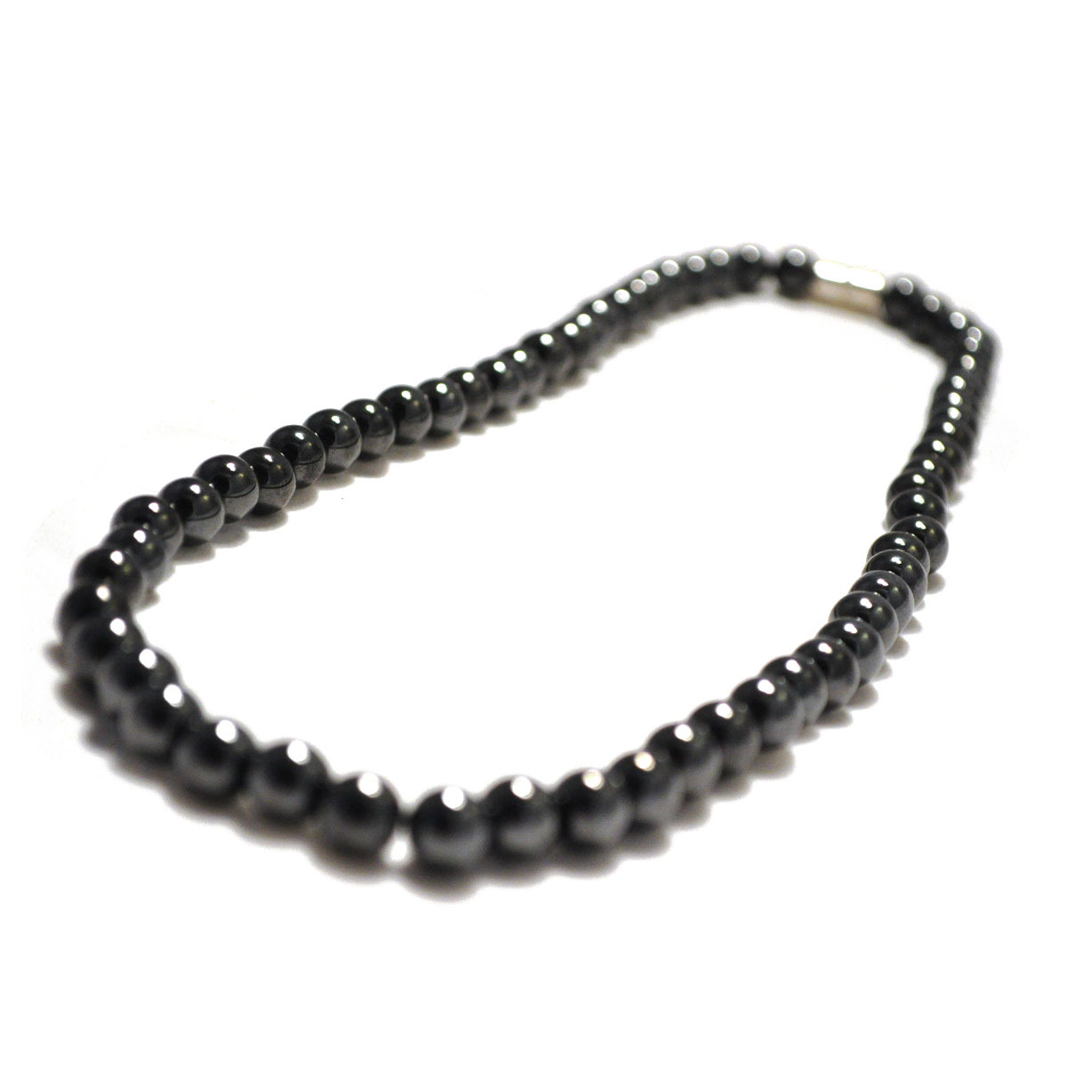 Fashion Black Magnetic Hematite Beads Health Care Necklace Women Men Jewelry