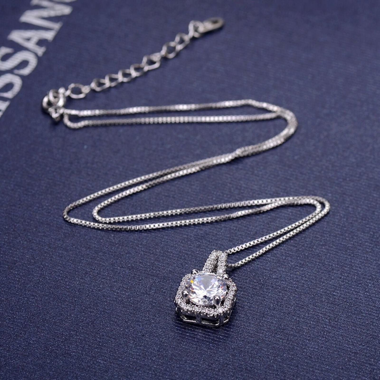Pendant Choker Chunky Statement Chain Bib Necklace 925 Silver Plated C14