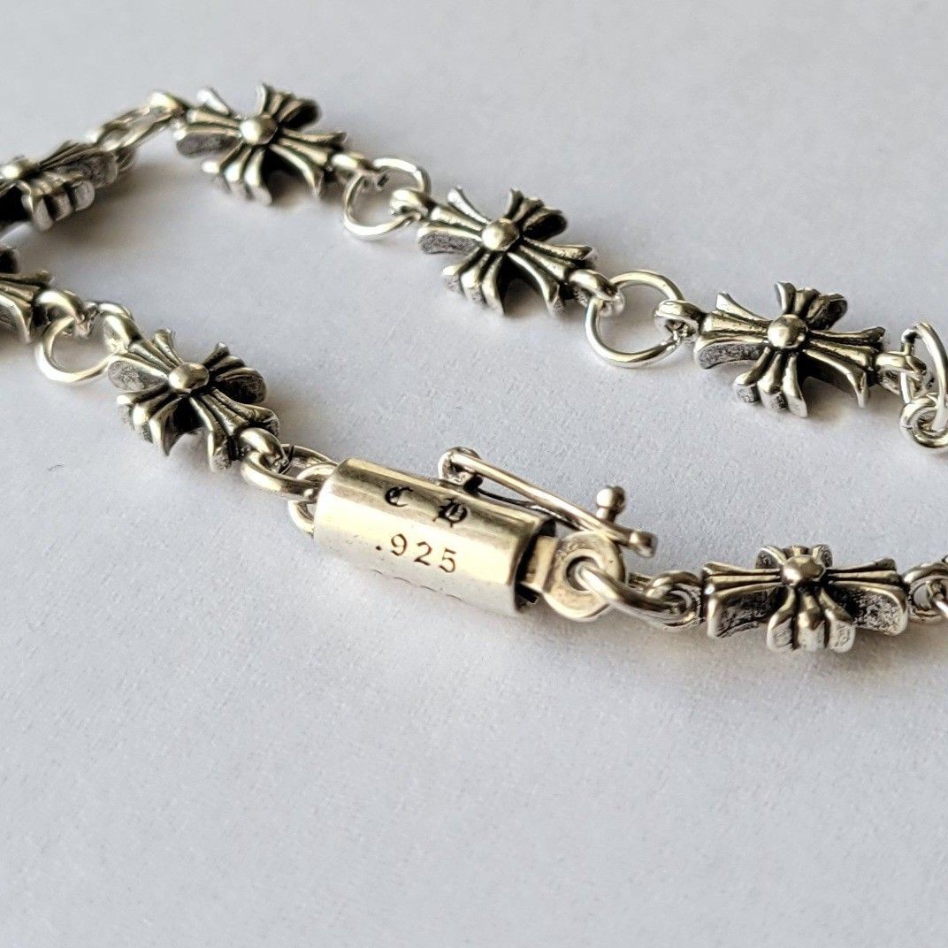Silver 925 cross chain necklace 60cm Mint