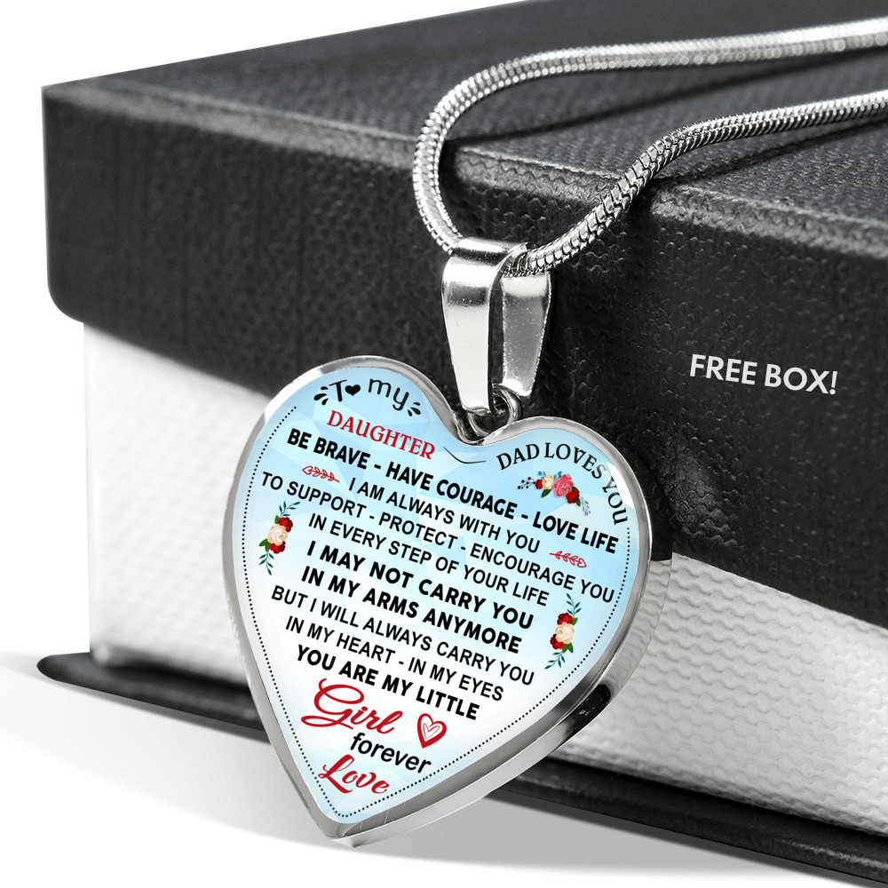 Sentimental Jewelry for Daughter Heart Necklace Gift –