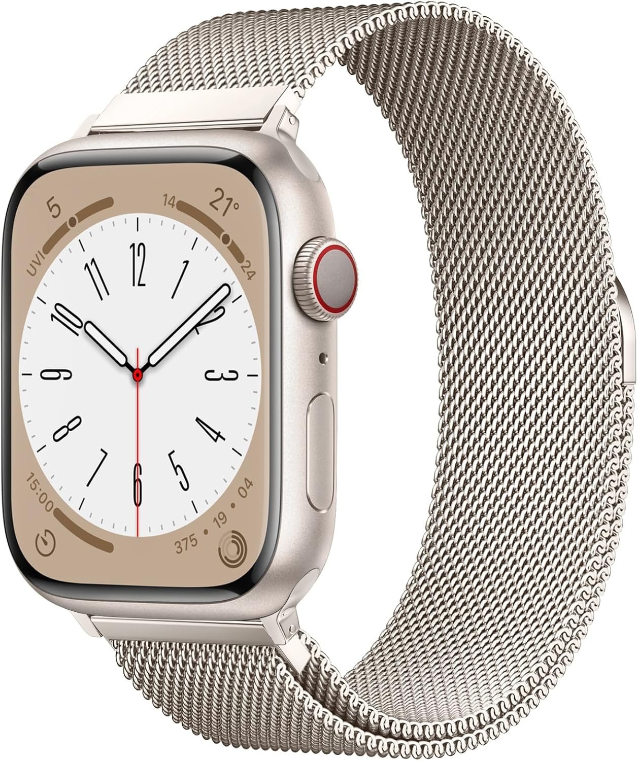 Apple Watch Band 38/40/41/42mm Milanese Loop Stainless Steel Silver Meliya Bands