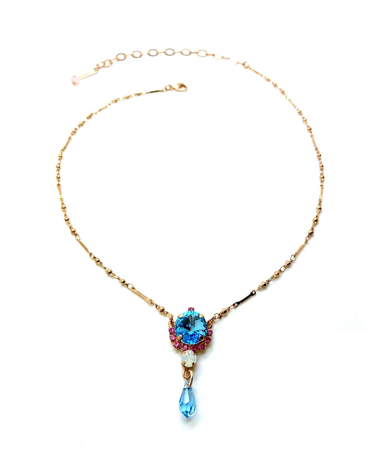 Mariana Necklace Pendant Pinks & Blues Swarovski Crystals Margarita Cocktail …