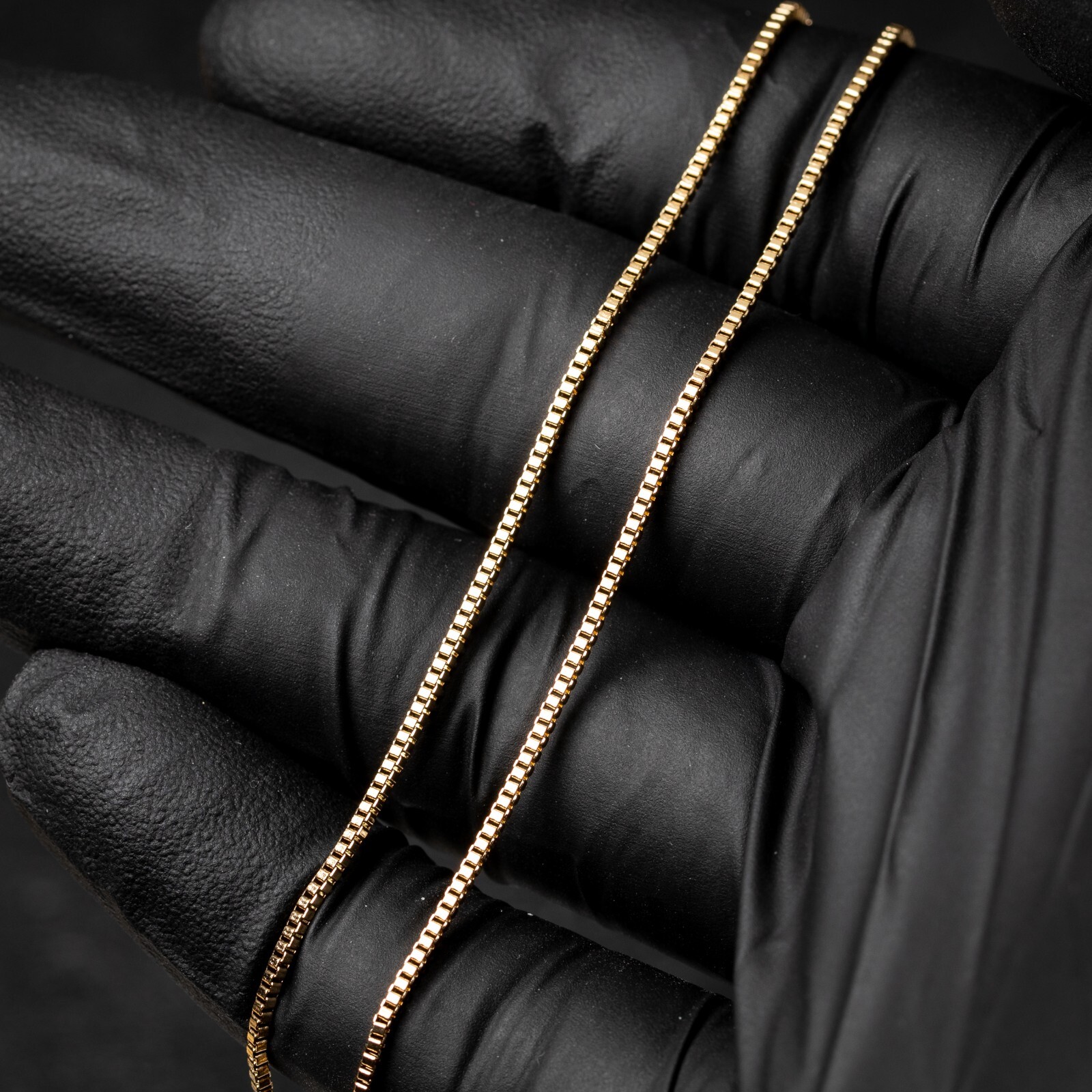 Women’s Gold Plated Stainless Steel 1.5mm 16,18,20 Inch Box Chain Necklace