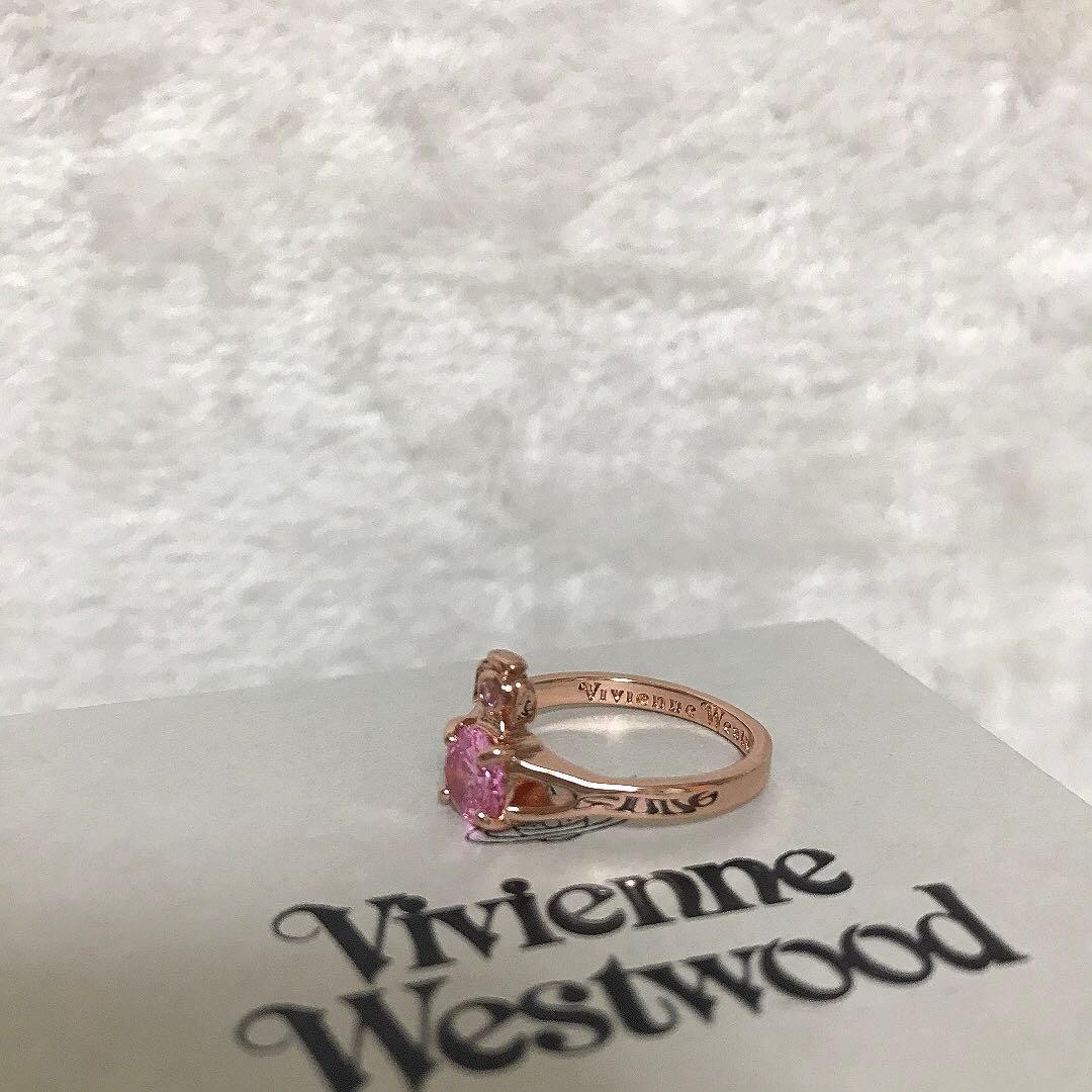 Vivienne Westwood Ring Size 6.5-7 Orb Pink NO BOX [EJ206