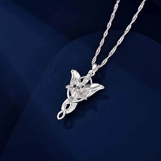 Arwen Evenstar Necklace – Lord of the Rings Pendant Jewelry for Women
