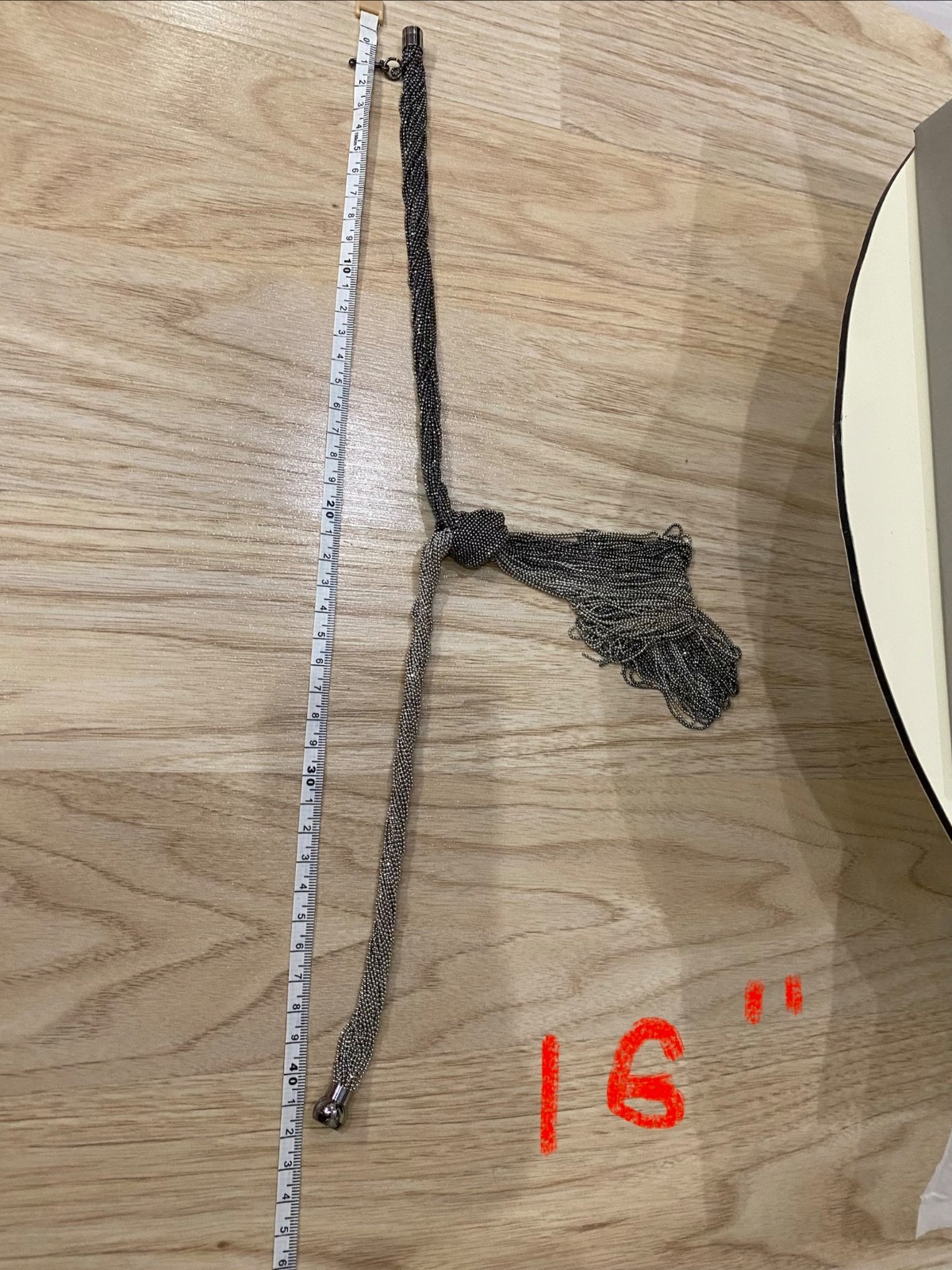 Fabiana Filippi Monili Chain Tassel Necklace
