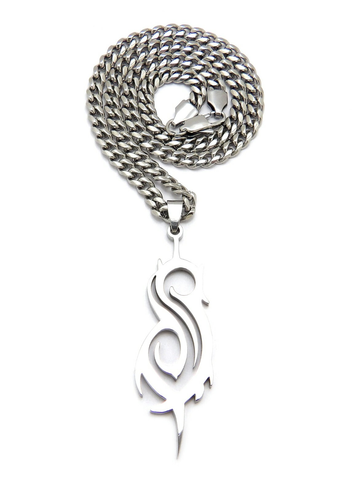 New Slipknot 5mm/18″,20″,24″,30″ Stainless Steel Cuban Chain Necklace SRC17