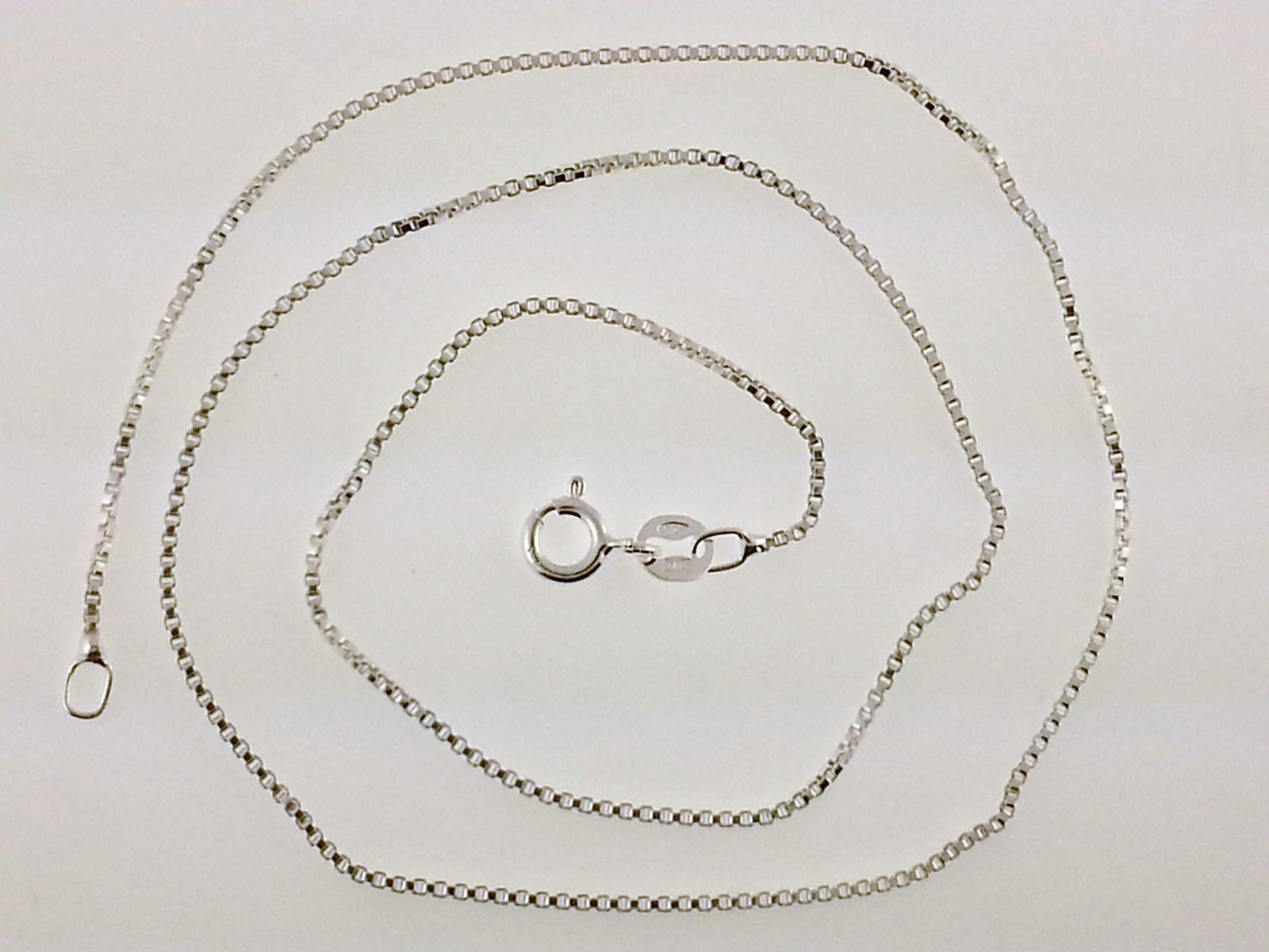 .925 Sterling Silver Box Chains. Wholesale Italian Chains.16″,18″,20″,22″,24″,30