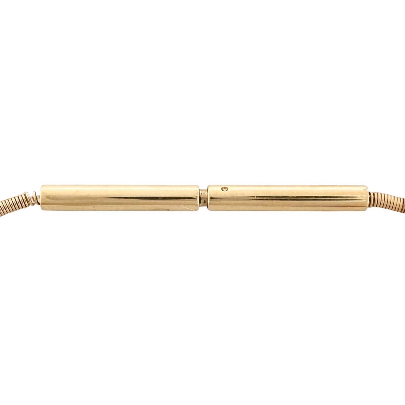 HERMES H cube Necklace Gold Plated Women