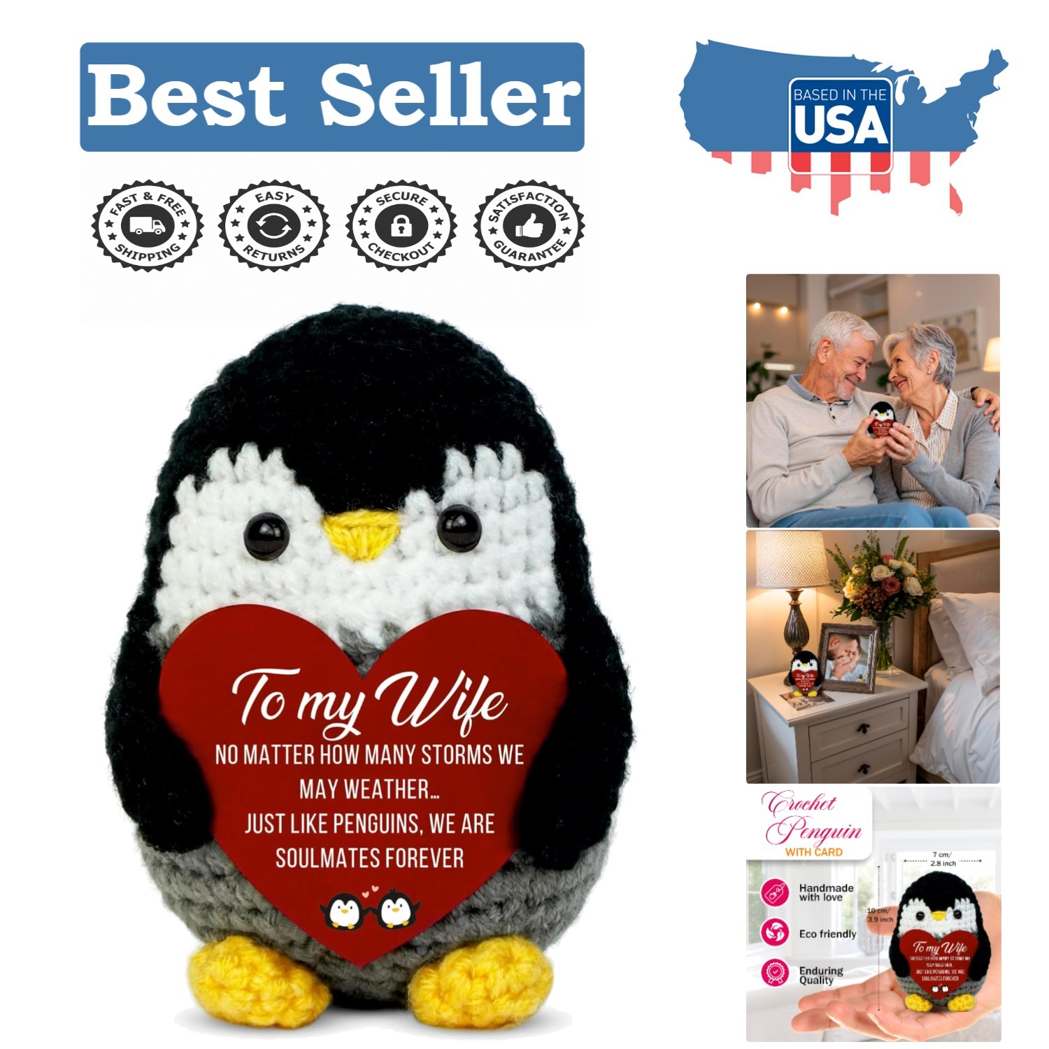 Personalized Penguin of Love – Ideal Keepsake for Anniversary & Valentine’s Day