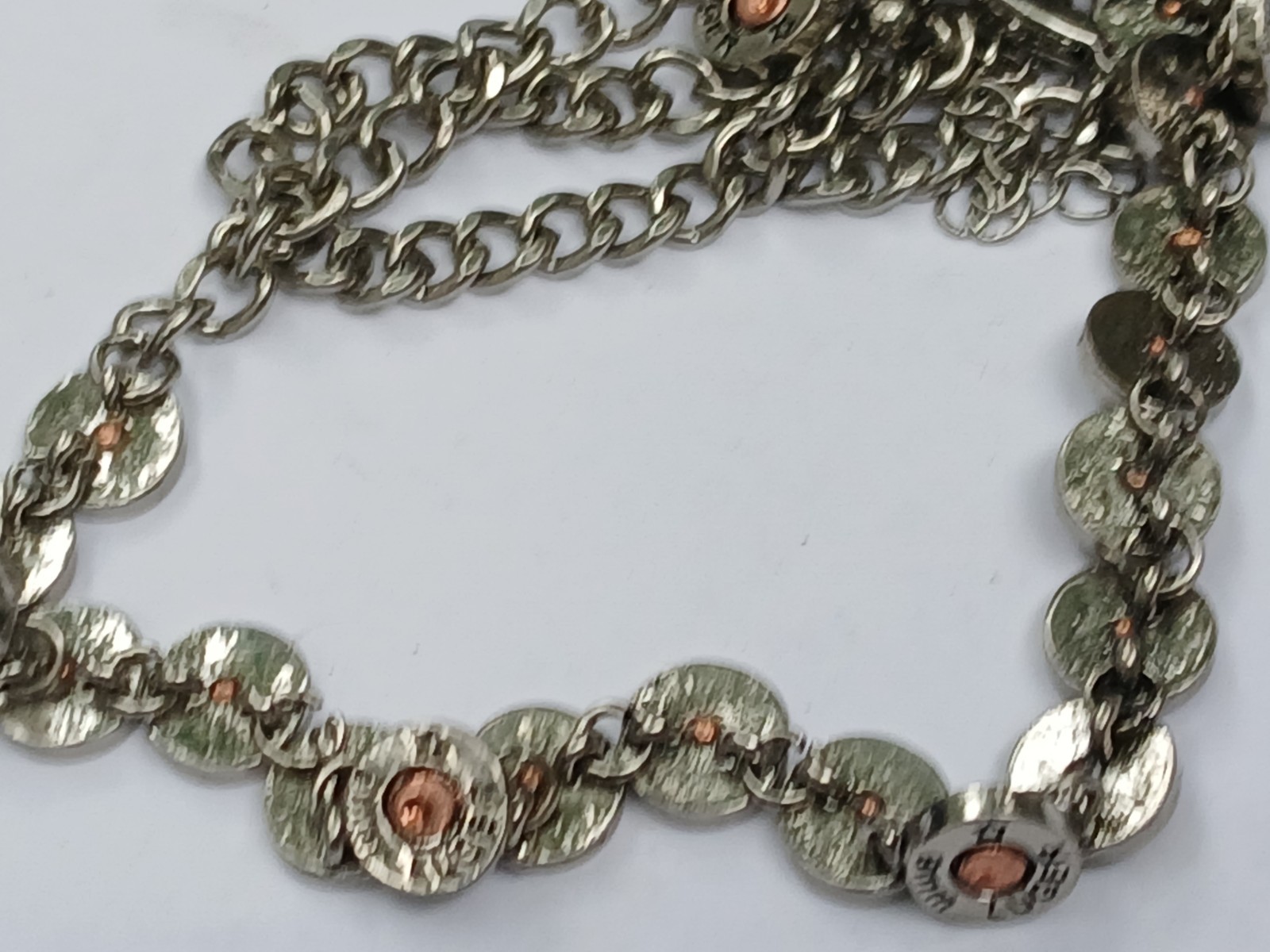 Bullet And Casing Necklace 9mm. 18″
