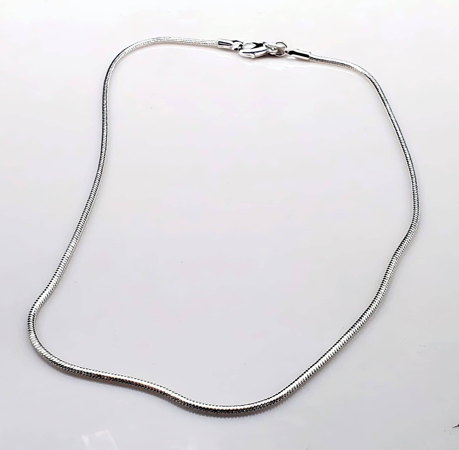Abalone Cross on 925 Tagged Sterling Silver Plated 2mm Snake Chain