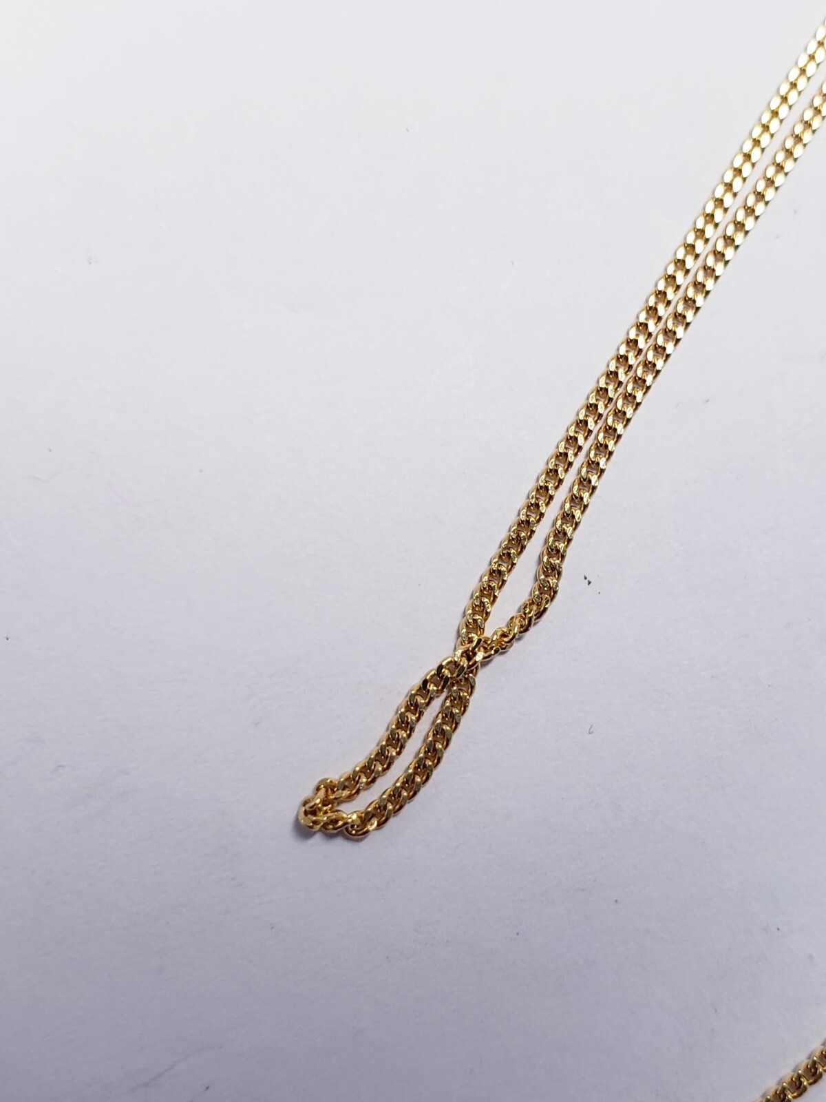 RISHI ALEXANDER CURB CHAIN GOLD TONE 1.2MM 30″