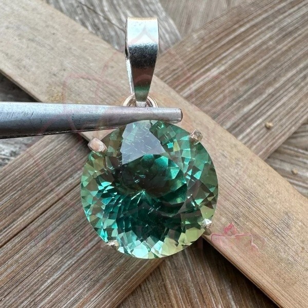 Certified 25.90 Ct Natural Paraiba Tourmaline Loose Gemstone Pendant 925 Silver
