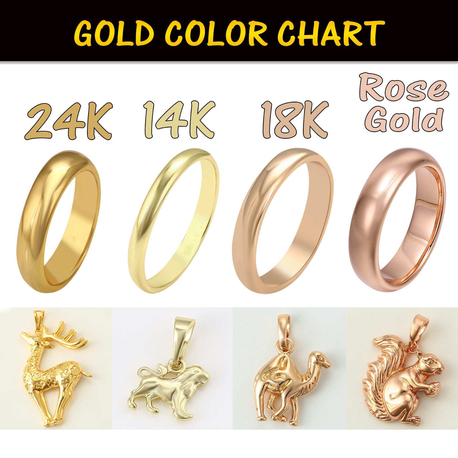 14K Gold Plated Chain Necklace – Flat Curb Link Style – 17.5in Long – 3.75mm