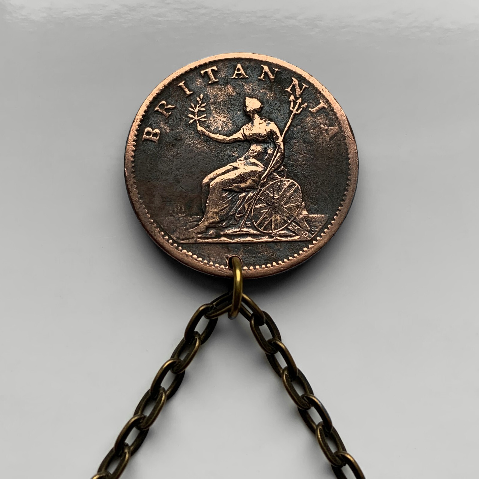 1806! UK Great Britain coin pendant King George III Britannia England 001847