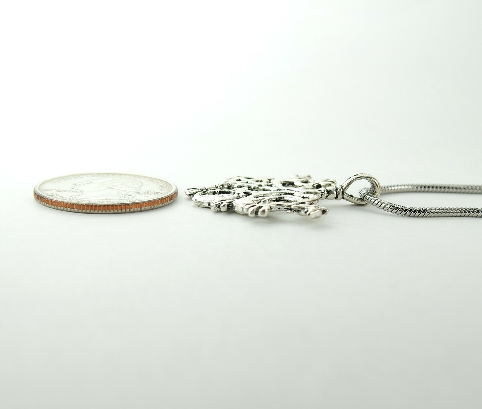 Cimaruta Charm Necklace or Earrings, Italian Broom Raven Heart Solar Cross Moon